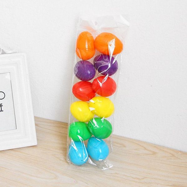 

party favor 6x4cm 12 pcs easter eggs happy decorations open plastic eggshell simulation egg decoration twisted east