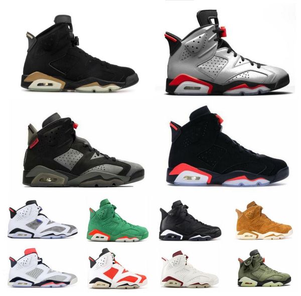 

originally 6 jumpman carmine 6s basketall shoes infrared white sky blue black mens sneakers womens sports with original box and card size us