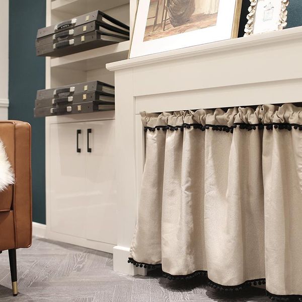 

curtain & drapes american short curtains for cafe bathroom kitchen beige elegant cortinas solid window valance treatment decor