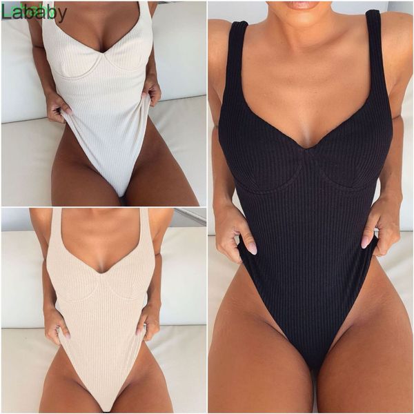 

2021 women's all in one swimsuit solid color steel bracket gathered one-piece swimsuit designer ladies new fashion outfits, White;black