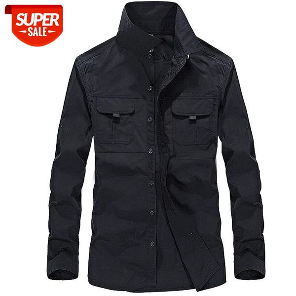 

summer quick dry shirt men breathable long sleeve military tactical mens shirts brand clothing outdoor size -4xl chemise homme #wz0q, White;black