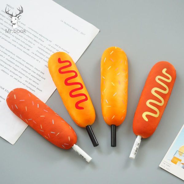

gel pens cute bread pen squeeze healing kids kawaii stress reliever decor noverty anti toys school stationery gift