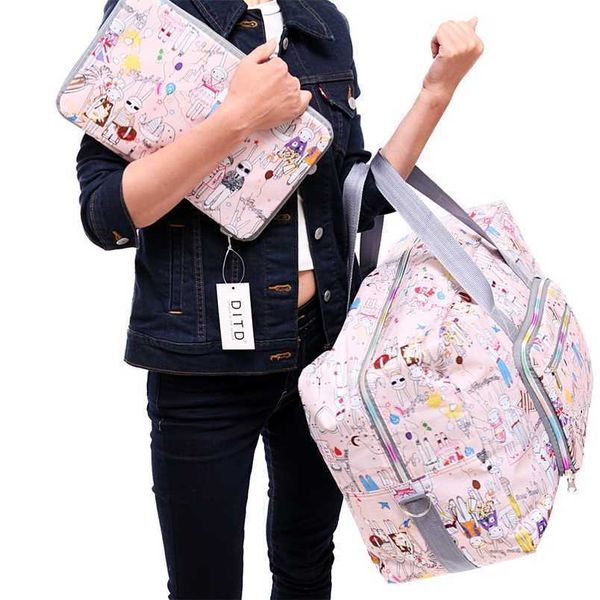 

large bag folding capacity travel waterproof s portable women's tote 202211