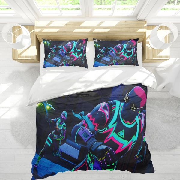 

bedding sets fort night anime 3d printed 3pcs set duvet cover home textiles