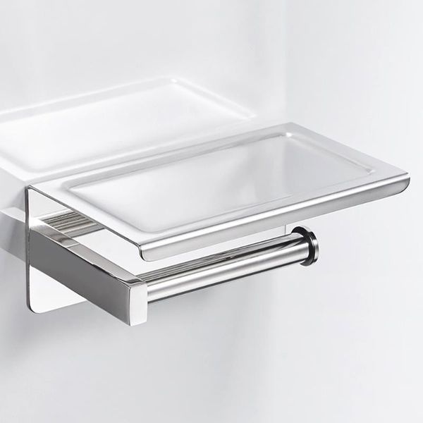 

toilet paper holders bathroom stainless steel roll holder wall mount wc phone tissue boxes kitchen towel