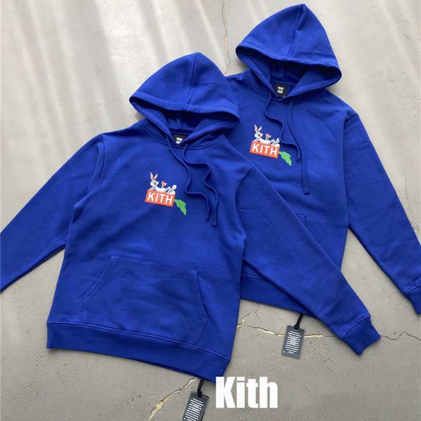 

2021 new kith hoodie men women 1:1 looney cartoons red radish pullovers sweatshirts otwg, Black