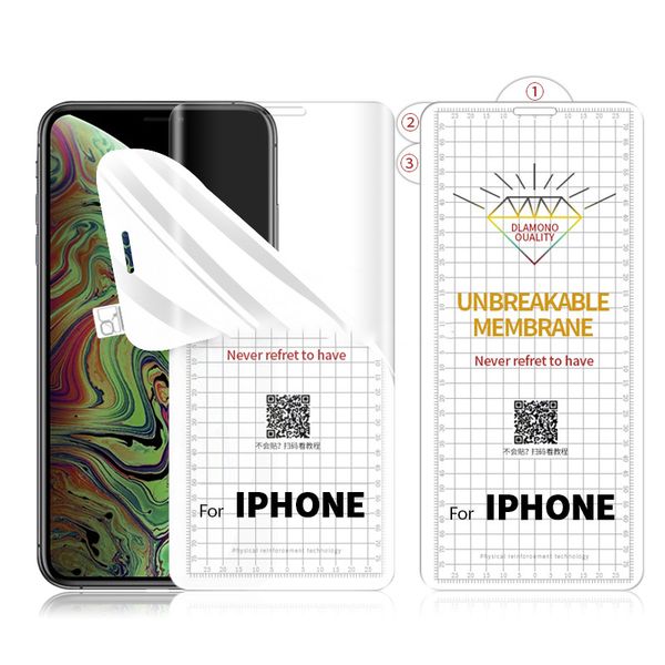 

hydrogel tpu screen protector anti scratch for iphone 12 mini 11 pro max x xs xr front no package