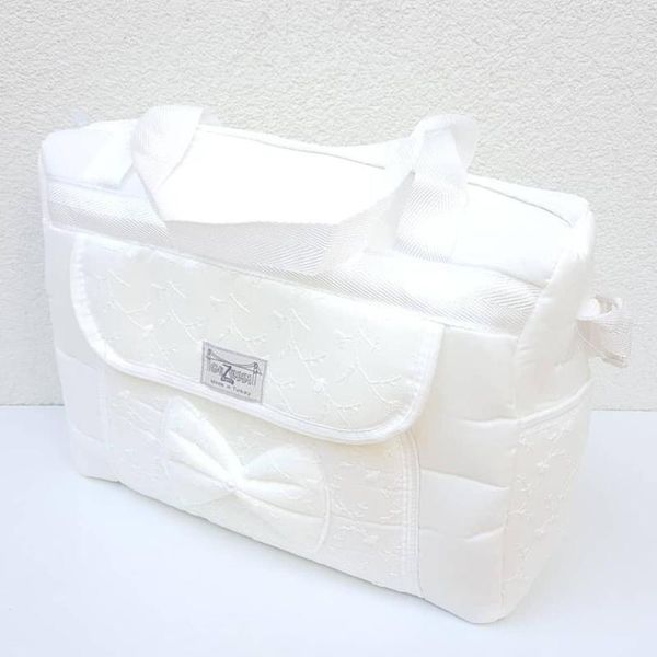 

diaper bags ruched cream luxury mother baby care bag