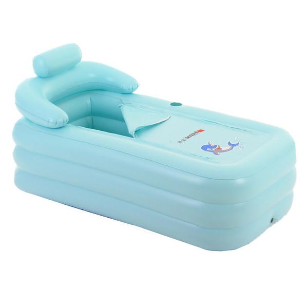 

bathing tubs & seats household portable inflatable bathtub plastic folding tub bath double children swimming pool