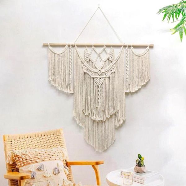 

tapestries large wall tapestry nordic cotton rope woven boho macrame hanging door window background bedroom decoration