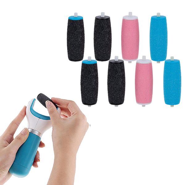 

8pcs new arrive foot care tool heads pedi hard skin remover refills replacement rollers for scholls file feet tool