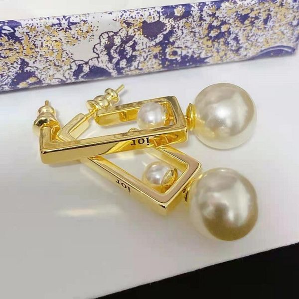 

aaa designer jewelry new rectangular pearl s925 silver needle fashion two kinds earrings and earrings gjlr