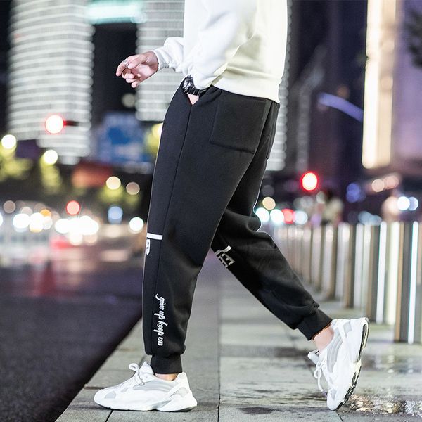

2021 spring black autumn green fashionable casual runners sweatpants male sweat pants nopd