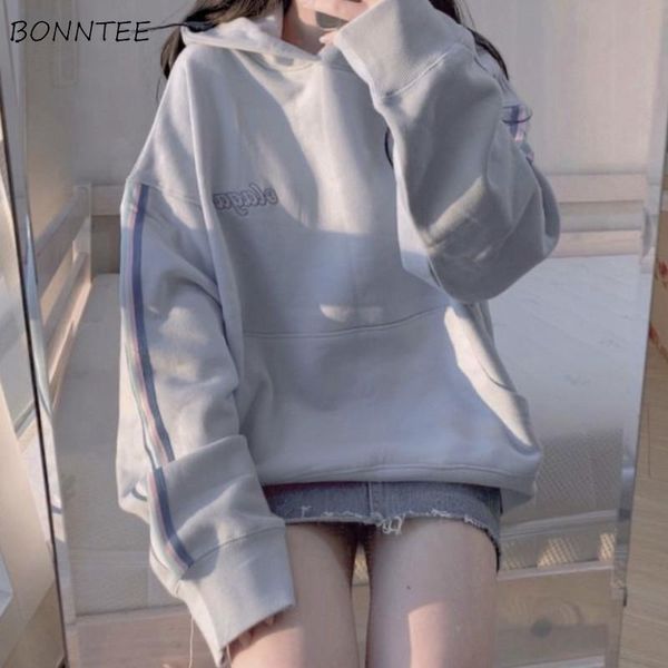 

women's hoodies & sweatshirts women prevalent warm winter student plus velvet thicker soft patchwork feminino all-match trendy chic cas, Black