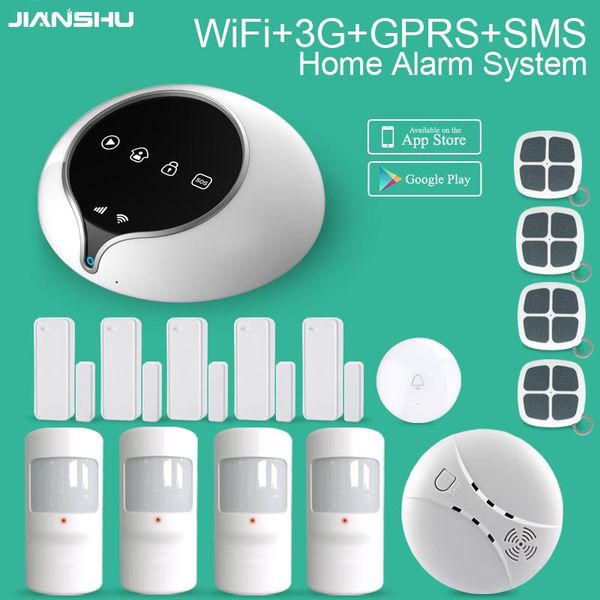 

alarm systems s1 3g wifi gprs system wireless home security burglar with english/spanish/french/italian languages