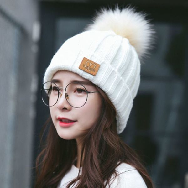 

brand caps wool hat children's autumn and winter versatile knitted korean version tidal ins warm plush cold net red proof moon, Blue;gray