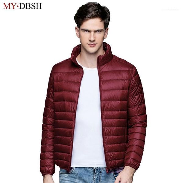 

winter solid men down jackets spring men's 95% white duck jacket coats casual ultralight outwear parkas s~3xl1, Black