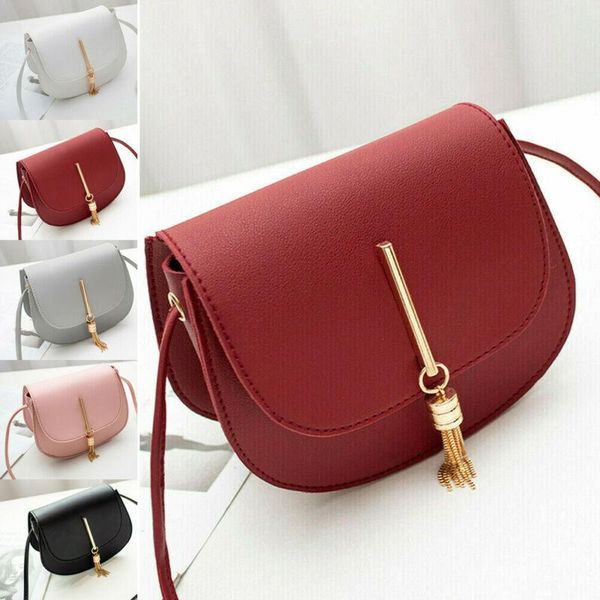 

duffel bags plush women's pu leather crossbody one shoulder messenger bag lady girl shopping tassel