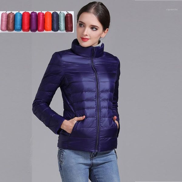 

queen women down jacket hooded 90%duck warm overcoat solid portable outerwear ultra light down coat winter windbreakers1, Black