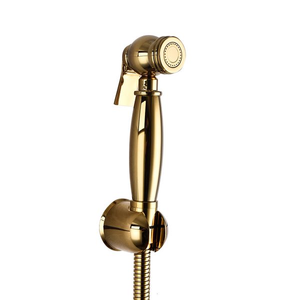 

bidet faucets gold brass wall-mounted handheld bathroom toilet faucet sprayer 5xlv