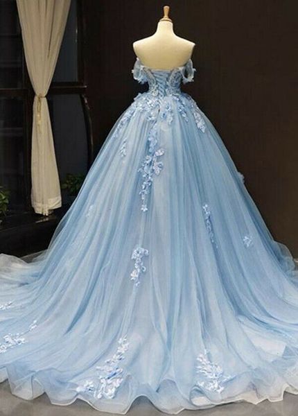 

sweetheart sky blue evening es 2021 new elegant off the shoulder appliques formal long prom gowns vestidos de feast kolo, White;pink