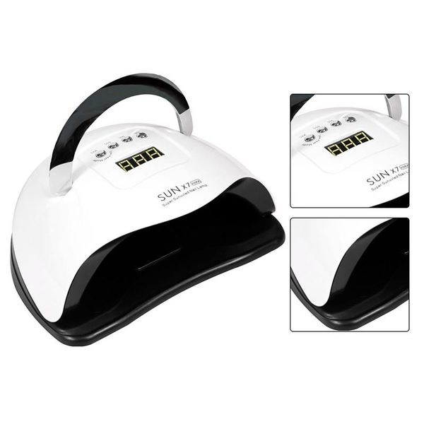 

nail dryers 180w lamp sun x7 max 57led uv potherapy polish dryer auto professional for manicure