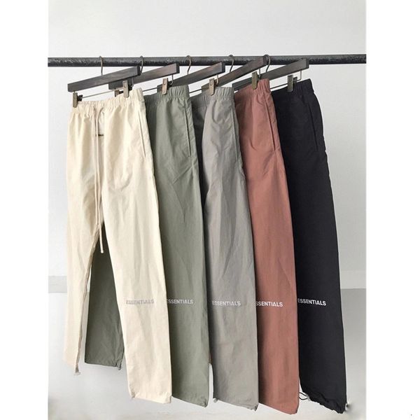 

2021 new reflective colorful fog sweatpants women 1:1 version fashion casual essentials trousers pants men clothing ld5k, Black