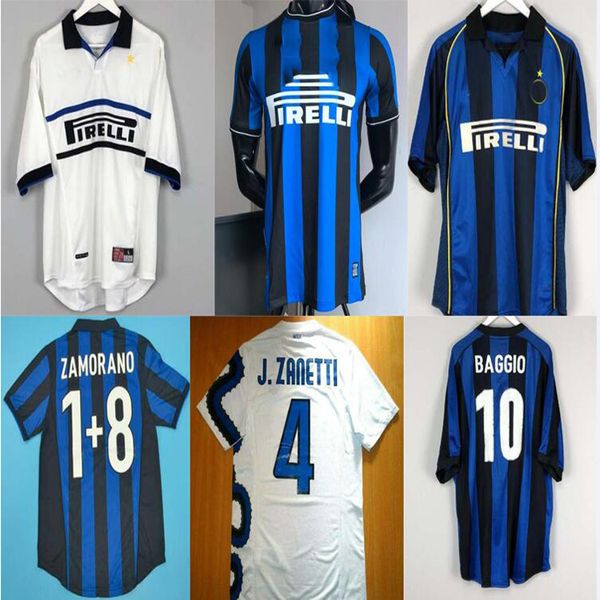 

2000 2002 2007 inter ronaldo batistuta retro soccer jersey recoba zamorano 10 adriano ibrahimovic cambiasso men football shirt, Black;yellow