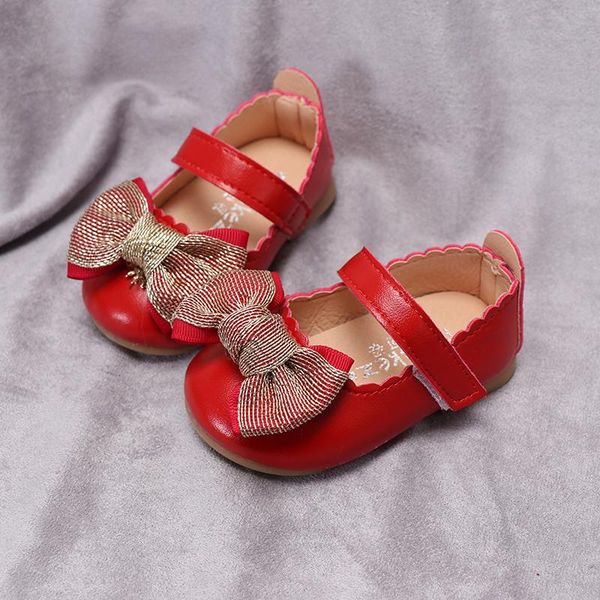 

first walkers 2021 lovely baby girl baptism shoes cute bowknot mary jane princess party flats anti-slip soft sole toddler
