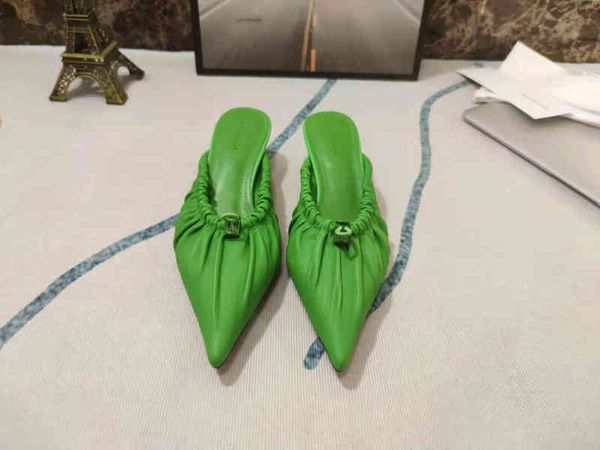 

with test heels box women shoes quality sandals heel height sandal flat shoe slides slippers 0628, Black
