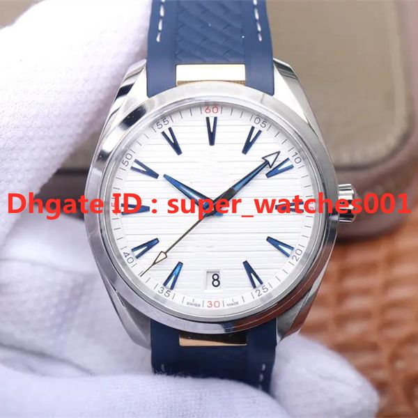 vs 2020 mechanical watches mens watches 41mm 8900 mechanical movement fine steel case rubber strap wristwatches waterproof, Slivery;brown