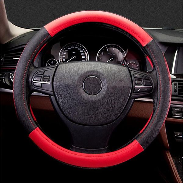

steering wheel covers car cover skidproof auto universal embossing leather car-styling