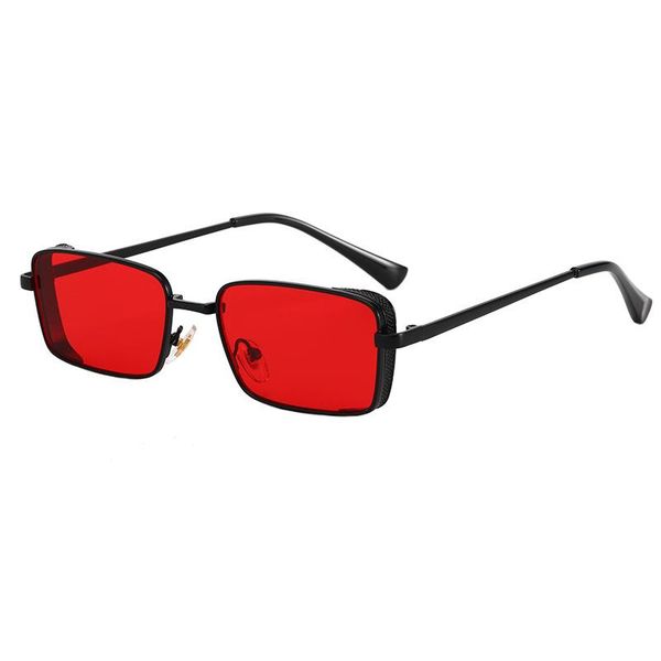

sunglasses rectangle for men women 2021 casual vintage street style uv400 shades sun glasses eyewear y2k gafas de sol mujer, White;black