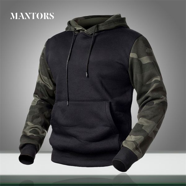 Felpe con cappuccio mimetiche militari da uomo Primavera Autunno Felpe con cappuccio Uomo Camo Felpa con cappuccio Pullover Hip Hop Streetwear Marchio di abbigliamento 210728