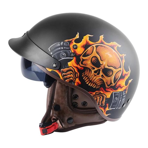 Vintage Moto Helmet