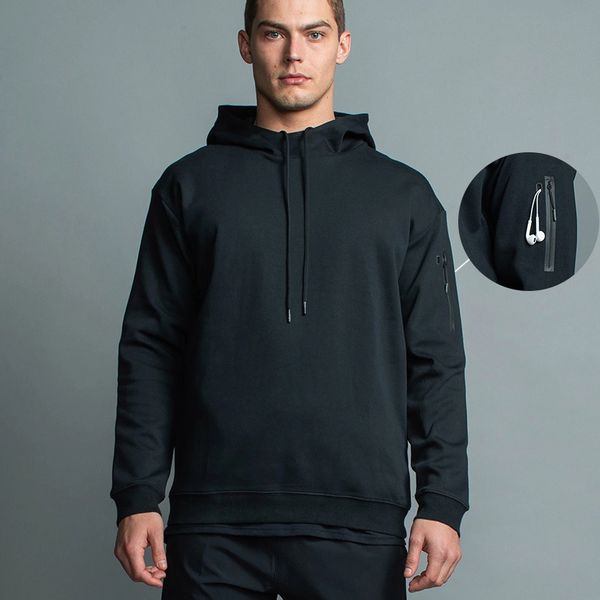 

2021 new fall and winter loose men's 90% cotton hoodies multifunctional clothing casual style sportswear 0xks, Black