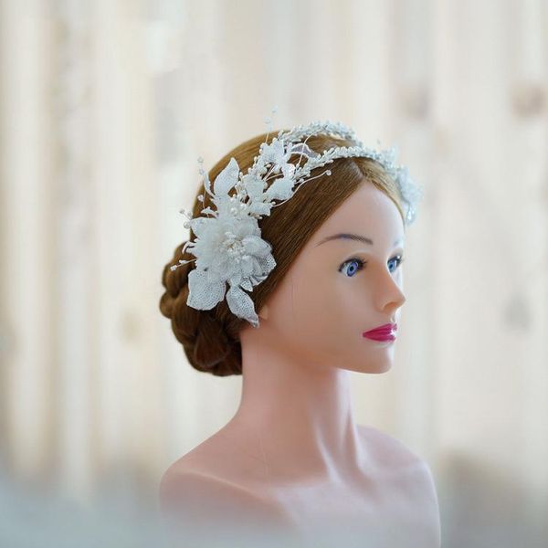 

hair clips & barrettes leaf flower headbands hairbands crystal headpieces headdress for brides women tiaras bridal jewelry wedding accessori, Golden;silver