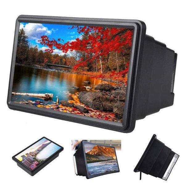 

cell phone mounts & holders 12 inch screen magnifier 3d movie video hd expander stand holder