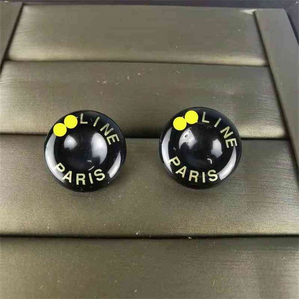 

75% off outlet online cel black circle earrings and earrings in cool style, Silver