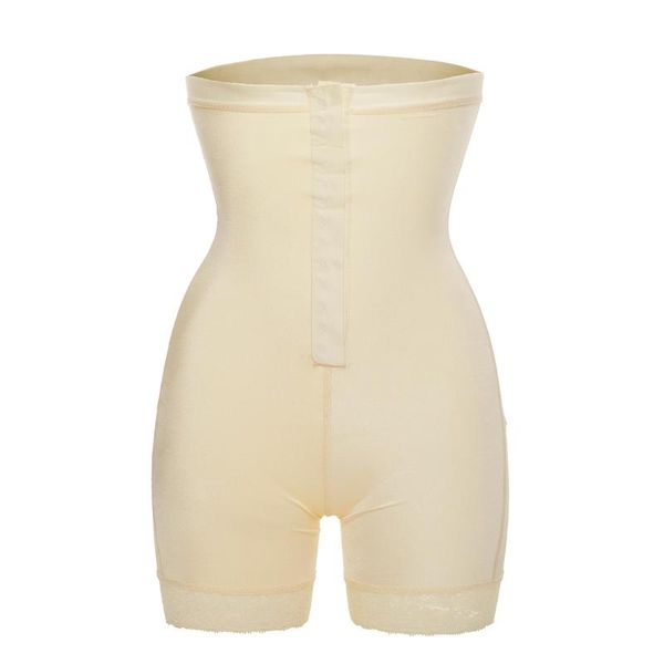 

women's shapers high waist slimming panty nude black shaper front hooks eyes shaping short stretch weight loss workout pants outwear, Black;white