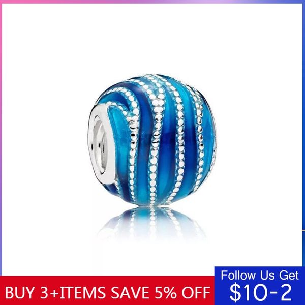

pandach genuine 925 sterling silver wild blue vortex charm suitable for original bracelets beads diy jewelry for women s1511, Bronze;silver
