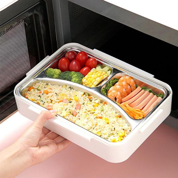 

leak proof office durable bento lunch box home heat preservation container kitchen multifunction with spoon for kids adults