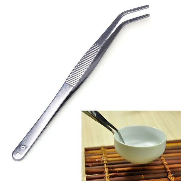 

beauty tweezeres stainless steel tea tweezers kungfu clamp tool, Black