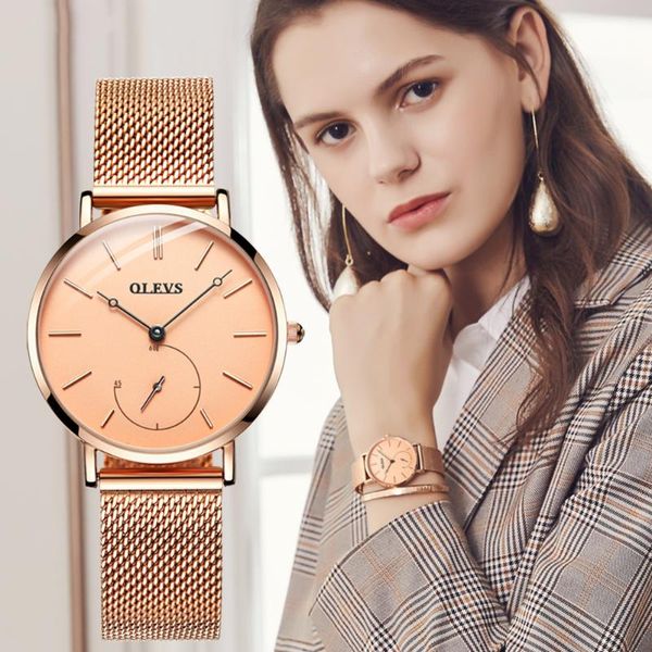 

wristwatches fashion design quartz watch women small white dial sample ladies 30 meters waterproof watches gift female, Slivery;brown