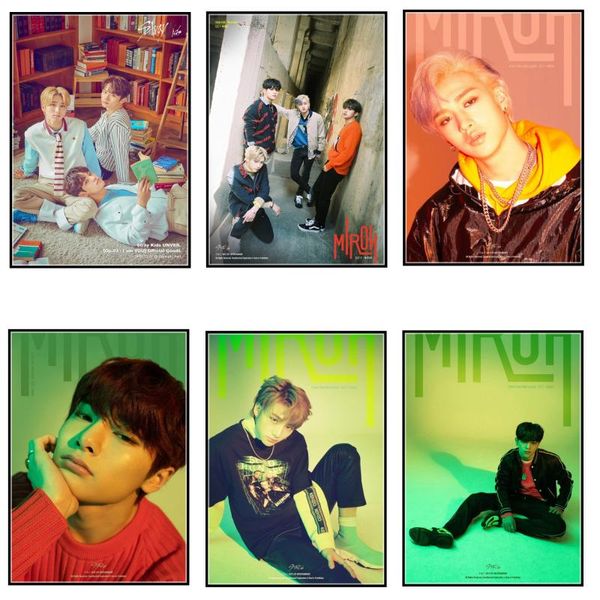 

paintings stray kids kpop posters clear image bedroom decoration home art brand wall stickers accessories for living room