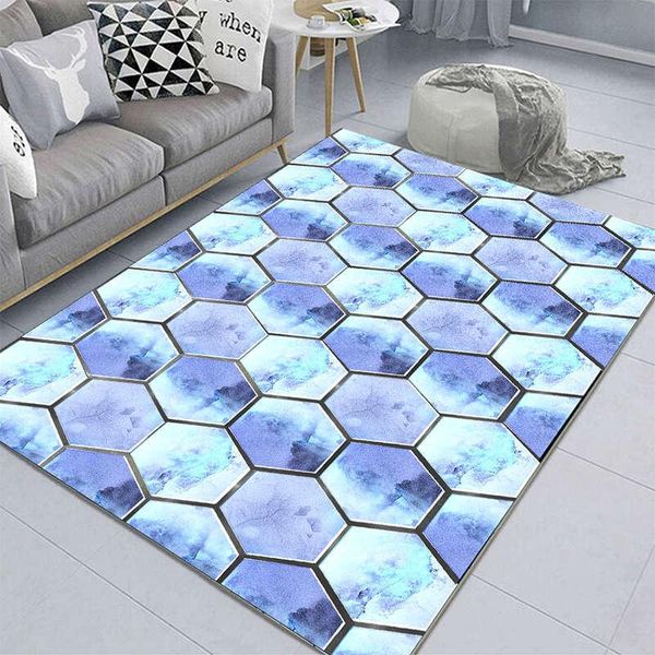 

carpets geometric abstract gray blue carpet modern living room sofa coffee table floor mat bedroom decoration washable non-slip area rug