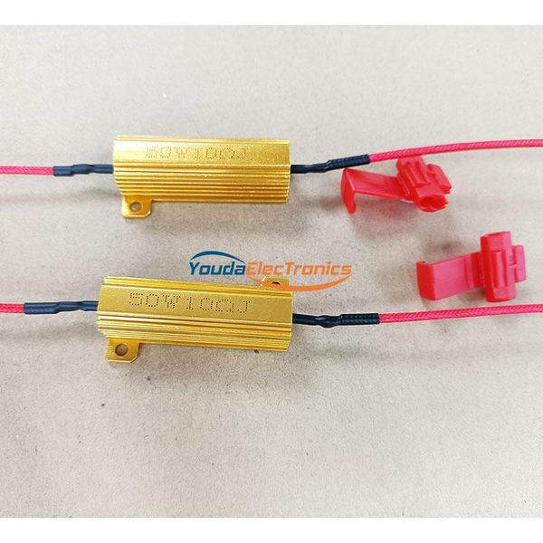

computer speakers 2pcs 50w wapower aluminum shell wirewound metal resistor 4r 6r 8r 10r ohm for cars