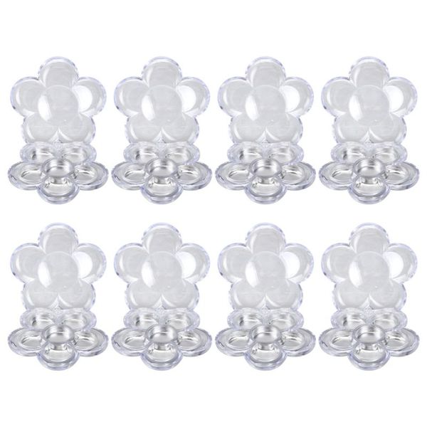 

storage bottles & jars 8pcs six-grid plum blossom sub box simple 6-color flower shape concealer