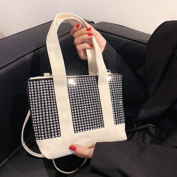 

shoulder bags 2021 women underarm bag portable bucket bright diamond messenger casaul shopping tote luxury handbags designer