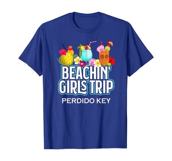 

beachin' girls trip perdido key beach vacation t-shirt, White;black